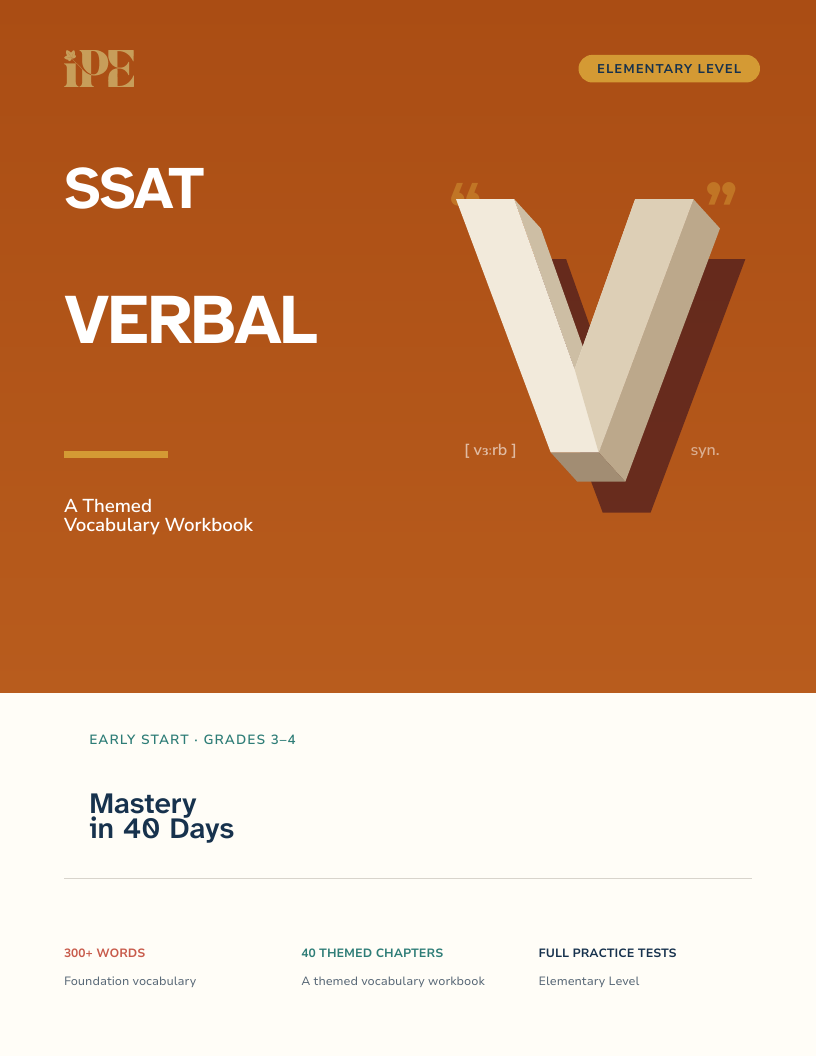 SSAT Vocabulary, Elementary Level
