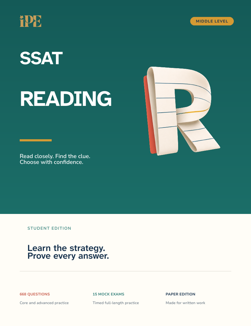 IPE SSAT Reading, Middle Level