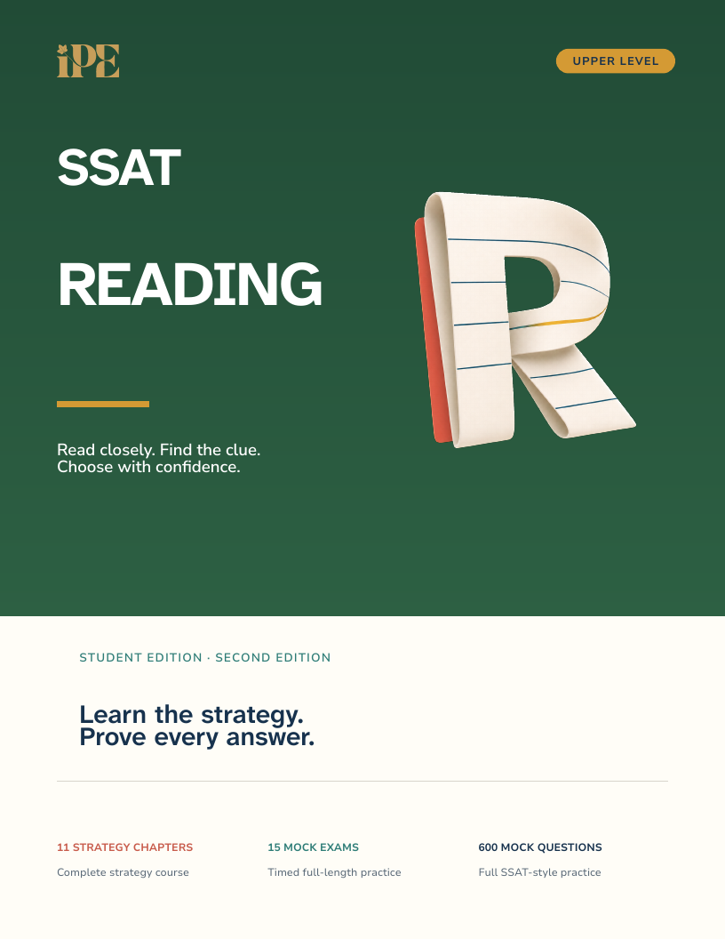 IPE SSAT Reading, Upper Level